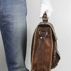 Uitgang 🧨 Korting 🧨 Oncedoce Laptoptas 15,6 Inch “Toledo SQ15” - Messengertas – Cognac Bruin Echt Leer Businesstas - ECHTE LEDER - Unisex Vintage Design - Boekentas - Handgemaakt - A4 Formaat Tas 👏 🔔 -Tassen-dames Winkel 350x840 1