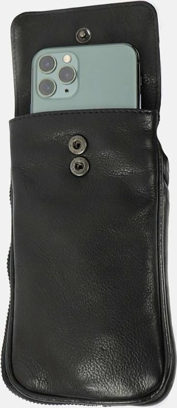 Beste deal 👏 Promo 🛒 Bear Design Elske-Ahana Leren Telefoontasje - Zwart 🎉 🌟 6 Beste deal 👏 Promo 🛒 Bear Design Elske-Ahana Leren Telefoontasje - Zwart 🎉 🌟 - Afbeelding 4