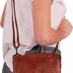 Coupon ✨ Beste Pirce 🔔 Bear Design Kleine Schoudertas / Crossbody Tas Dames - Leer - Cow Lavato - Cognac 😉 🛒 -Tassen-dames Winkel 398x840 1