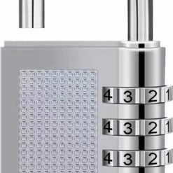 Beste deal ⌛ Uitgang 🔔 Igoods 4 Cijferig Kofferslot - Reisslot - Reis Cijferslot - Cijferhangslot - Hangslot - Bagageslot - Luggace Lock - 80 Mm - Zilver 👏 😉