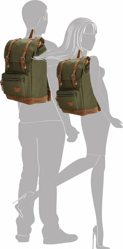 Coupon 🥰 Goedkoop 🔔 Enrico Benetti Santiago 46162 Laptoprugzak Met 17" Laptopvak - Olijf Groen ⌛ 😀 4 Coupon 🥰 Goedkoop 🔔 Enrico Benetti Santiago 46162 Laptoprugzak Met 17" Laptopvak - Olijf Groen ⌛ 😀 - Afbeelding 2