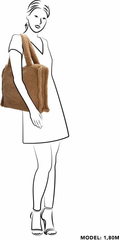 Coupon π Hete verkoop β€οΈ Charm London Teddy Shopper Met Rits - Zachte Schoudertas Dames - 16.6L - Camel π 𧨠7 Coupon π Hete verkoop β€οΈ Charm London Teddy Shopper Met Rits - Zachte Schoudertas Dames - 16.6L - Camel π 𧨠- Afbeelding 5