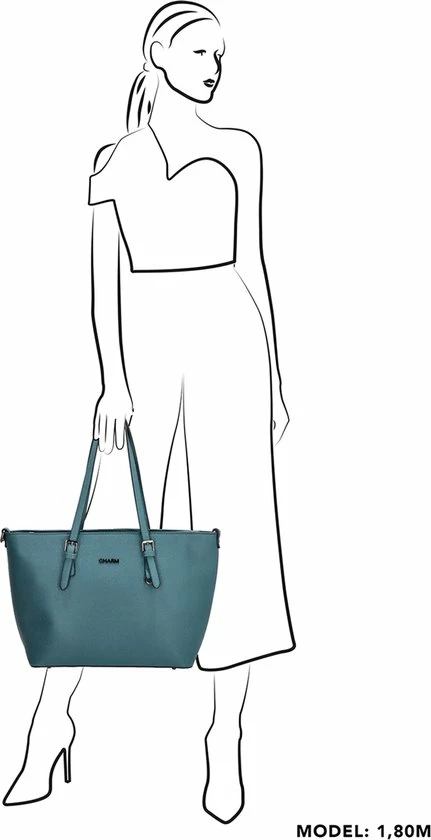 Promo ๐ฏ Groothandel ๐คฉ Charm London Birmingham Dames Shopper - Zwart ๐งจ ๐ 4 Promo ๐ฏ Groothandel ๐คฉ Charm London Birmingham Dames Shopper - Zwart ๐งจ ๐ - Afbeelding 2