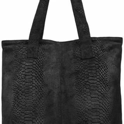 Beste Verkoop ๐ฅ Coupon ๐ DSTRCT Grote Shopper / Schoudertas / Tas Dames - Leer - Portland - Fantasieprint - Zwart ๐ ๐