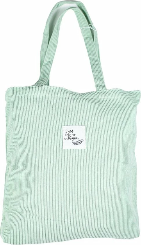 Aanbiedingen β¨ Beste Pirce β¨ GoDaily - Dames - Schoudertas - Handtas - Bag - Ribstof - Canvas - Katoenen Tas - Tote - Licht Groen β π 3 Aanbiedingen β¨ Beste Pirce β¨ GoDaily - Dames - Schoudertas - Handtas - Bag - Ribstof - Canvas - Katoenen Tas - Tote - Licht Groen β π
