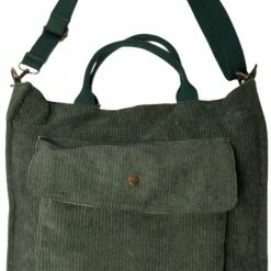 Nieuw ๐งจ Flash-uitverkoop โญ GoDaily - Dames - Schoudertas - Handtas - Ribstof - Groen ๐งจ ๐