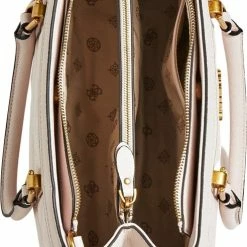 Top 10 ✔️ Goedkoopste 👍 Guess Abey Girlfriend Satchel Dames Handtas - Shell 🥰 🤩 -Tassen-dames Winkel 492x840 2