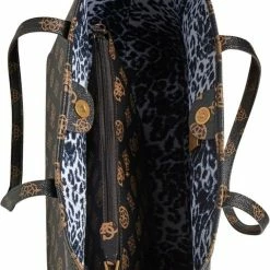 Coupon 😍 Beste Pirce 🛒 Guess Vikky Large Tote Dames Handtas - Bruin 💯 🛒 -Tassen-dames Winkel 493x840 5