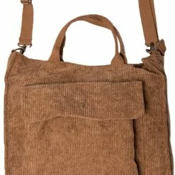 Coupon ๐ฅฐ Gloednieuw โ GoDaily - Dames - Schoudertas - Handtas - Ribstof - Bruin ๐ฅ ๐