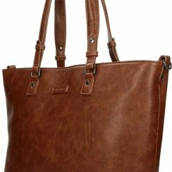 Goedkoop 👏 Hete verkoop 👍 Enrico Benetti Caen 66625 Shopper / Laptoptas Met Tabletvak En 15" Laptopvak - Cognac 🔥 ⌛ -Tassen-dames Winkel 507x840 5