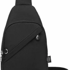 Hete verkoop ❤️ Goedkoopste 🔥 Bagwise® Crossbodytas - Sling Bag - Dames - Heren - S - (1239) - Zwart 🌟 😀