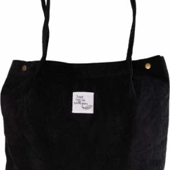 Goedkoopste ๐ฏ Begroting ๐ GoDaily - Dames - Schoudertas - Handtas - Bag - Canvas - Katoenen Tas - Tote - Zwart ๐ฏ ๐