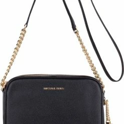 Promo 🤩 Top 10 🎉 Michael Kors Ginny Dames Crossbodytas - Zwart ⭐ 😍 -Tassen-dames Winkel 530x840