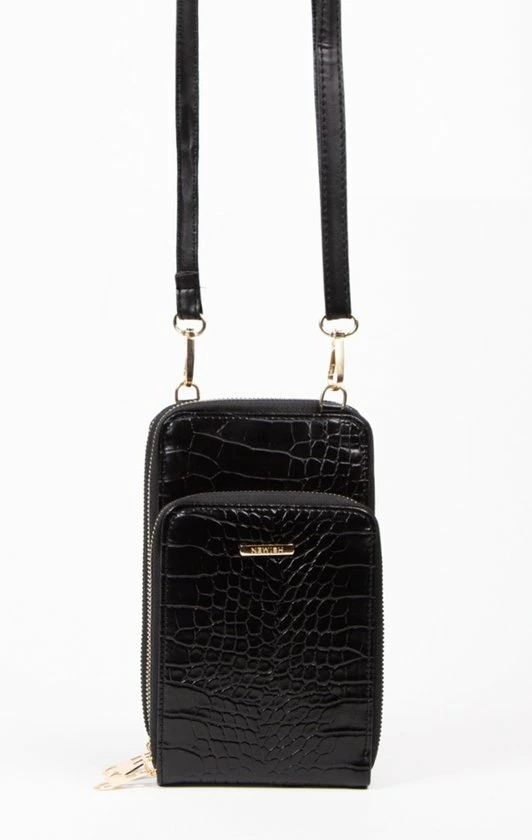 Gloednieuw π Beste Verkoop π Merkloos Elegant Telefoontasje - Portemonnee Dames - Mini Schoudertas Zwart β π 6 Gloednieuw π Beste Verkoop π Merkloos Elegant Telefoontasje - Portemonnee Dames - Mini Schoudertas Zwart β π - Afbeelding 4