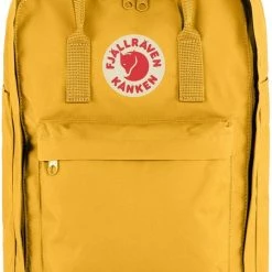 Goedkoopste 🔔 Hete verkoop ⭐ Fjallraven Fjällräven Kånken Laptop 17" Unisex Rugzak - Ochre 🛒 😉