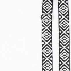 Uitgang 😉 Beste deal ❤️ Carla Bagstrap- Accessories Junkie Amsterdam- Schouderband- Tassenriem- Verstelbaar- Tassenhengsel- Cadeau- Vrouwen- Dames Schouderriem-Trendy- Katoen- Polyester- Aztec Print- 5cm- 135cm- Zwart Wit 😍 ❤️