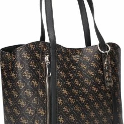 Groothandel 🎉 Kopen ❤️ Guess Naya Trap Tote Handtassen - Bruin 🌟 🧨 -Tassen-dames Winkel 543x840 3