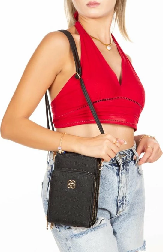 Gloednieuw π Beste Verkoop π Merkloos Elegant Telefoontasje - Portemonnee Dames - Mini Schoudertas Zwart β π 8 Gloednieuw π Beste Verkoop π Merkloos Elegant Telefoontasje - Portemonnee Dames - Mini Schoudertas Zwart β π - Afbeelding 6