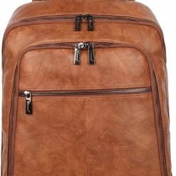 Promo 🌟 Beste deal 🤩 Wimona Marina 5017 Laptop Rugtas - 15,6 Inch - Cognac 🔔 😍