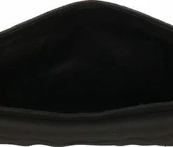 Flash-uitverkoop 😀 Begroting 🛒 Charm London Brixton Suede Leren Clutch / Avondtasje - Zwart 🔔 ⌛ -Tassen-dames Winkel 550x210