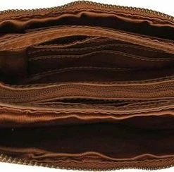 Coupon ✨ Beste Pirce 🔔 Bear Design Kleine Schoudertas / Crossbody Tas Dames - Leer - Cow Lavato - Cognac 😉 🛒 -Tassen-dames Winkel 550x244 4