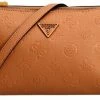 Beste deal ✨ Uitgang 😍 Guess Helaina Mini Dames Crossbodytas - Cognac 🤩 ✨ -Tassen-dames Winkel 550x256 3