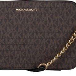 Promo 🤩 Korting 👍 Michael Kors Crossbodytas Jet Set Charm Leer - Zwart 👍 ✨ -Tassen-dames Winkel 550x305 3