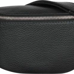 Beste Pirce 😀 Promo 🌟 AmbraModa GLX10 - Dames Heren Unisex Kleine Heuptas Buiktas Crossbodytas, Ideaal Voor Vakantie, Reizen, Uitgaan Gemaakt Van Echt Leer. Zwart 🤩 🌟