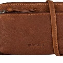 Korting 🔔 Coupon 🎉 Burkely Antique Avery Dames Mini Bag Schoudertas - Cognac ⌛ 🥰