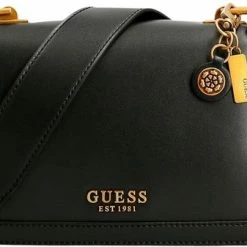 Coupon 🌟 Coupon 🧨 Guess Abey Dames Crossbodytas - Zwart 🔥 🌟