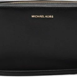 Promo 🎉 Begroting 💯 Michael Kors Jet Set L Dames Crossbodytas - Zwart 🛒 🛒
