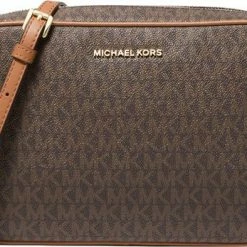 Goedkoopste 💯 Uitgang ⌛ Michael Kors Jet Set LG Dames Crossbodytas - Bruin 🤩 🎁 -Tassen-dames Winkel 550x347 1