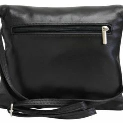 Aanbiedingen 🔥 Nieuw 😀 AmbraModa Italiaanse Schoudertas Crossbody Tas Dames Kleine Tas Van Echt Leer NL610 Zwart 👍 💯 -Tassen-dames Winkel 550x366 32
