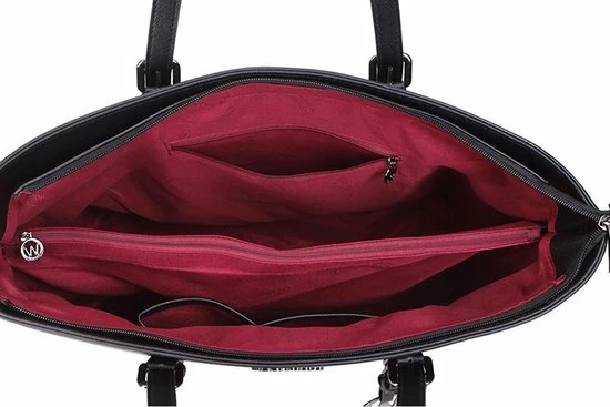 Flash-uitverkoop ๐ Promo ๐ Wimona Laptoptas / Werktas / Aktetas Dames - Kyara-One - 15.6 Inch - Imitatieleer - Zwart โ๏ธ โญ 7 Flash-uitverkoop ๐ Promo ๐ Wimona Laptoptas / Werktas / Aktetas Dames - Kyara-One - 15.6 Inch - Imitatieleer - Zwart โ๏ธ โญ - Afbeelding 5