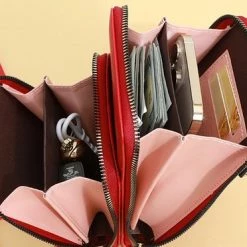 Beste deal 🔔 Uitgang 🤩 Merkloos Telefoontasje Met Croco Design – Compact Schoudertasjes – 2 Compartimenten – Zwart 🧨 🤩 -Tassen-dames Winkel 550x372 2