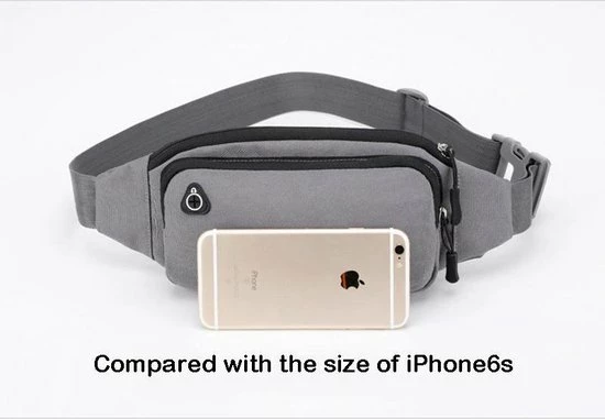 Promo 🔔 Begroting 👏 Merkloos Heuptasje - Fanny Pack Voor Op Reis – Buideltasje – Heuptasje Gaatje Voor Koptelefoon Oordopjes - Festival Musthaves – Waistpack - Smartphone Heuptas – Grijs 🛒 👏 9 Promo 🔔 Begroting 👏 Merkloos Heuptasje - Fanny Pack Voor Op Reis – Buideltasje – Heuptasje Gaatje Voor Koptelefoon Oordopjes - Festival Musthaves – Waistpack - Smartphone Heuptas – Grijs 🛒 👏 - Afbeelding 7