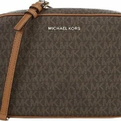 Goedkoopste 💯 Uitgang ⌛ Michael Kors Jet Set LG Dames Crossbodytas - Bruin 🤩 🎁 -Tassen-dames Winkel 550x383 1