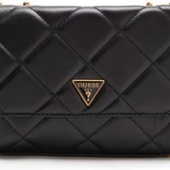 Top 10 ⌛ Coupon 😀 Guess Cessily Dames Schoudertas - Zwart - Maat Geen ✔️ 🔔 -Tassen-dames Winkel 550x385 1