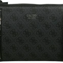 Nieuw 😀 Gloednieuw 👏 Guess Naya Double Zip Dames Crossbody - Coal ❤️ ⭐ -Tassen-dames Winkel 550x387 1