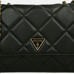 Top 10 ⌛ Coupon 😀 Guess Cessily Dames Schoudertas - Zwart - Maat Geen ✔️ 🔔 -Tassen-dames Winkel 550x389 1