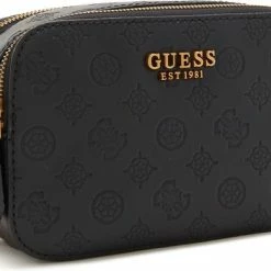 Hete verkoop 😉 Hete verkoop 🌟 GUESS Noelle Dames Crossbody Tas Kunstleer - Zwart ❤️ ✨ -Tassen-dames Winkel 550x389 2