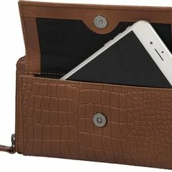 Beste Verkoop ✨ Gloednieuw 🥰 Burkely Casual Carly Dames Telefoontasje - Cognac 🎉 😀 -Tassen-dames Winkel 550x391 5