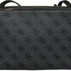 Nieuw 😀 Gloednieuw 👏 Guess Naya Double Zip Dames Crossbody - Coal ❤️ ⭐ -Tassen-dames Winkel 550x403 2