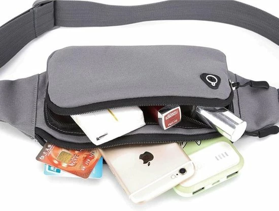 Promo 🔔 Begroting 👏 Merkloos Heuptasje - Fanny Pack Voor Op Reis – Buideltasje – Heuptasje Gaatje Voor Koptelefoon Oordopjes - Festival Musthaves – Waistpack - Smartphone Heuptas – Grijs 🛒 👏 10 Promo 🔔 Begroting 👏 Merkloos Heuptasje - Fanny Pack Voor Op Reis – Buideltasje – Heuptasje Gaatje Voor Koptelefoon Oordopjes - Festival Musthaves – Waistpack - Smartphone Heuptas – Grijs 🛒 👏 - Afbeelding 8