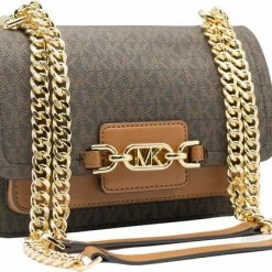 Goedkoop 🤩 Coupon ✔️ Michael Kors Heather Dames Crossbodytas - Bruin 💯 🔥 -Tassen-dames Winkel 550x417 6