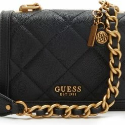 Aanbiedingen ๐ Gloednieuw โ๏ธ Guess Abey Crossbody Flap Schoudertassen - Zwart ๐ฏ โญ