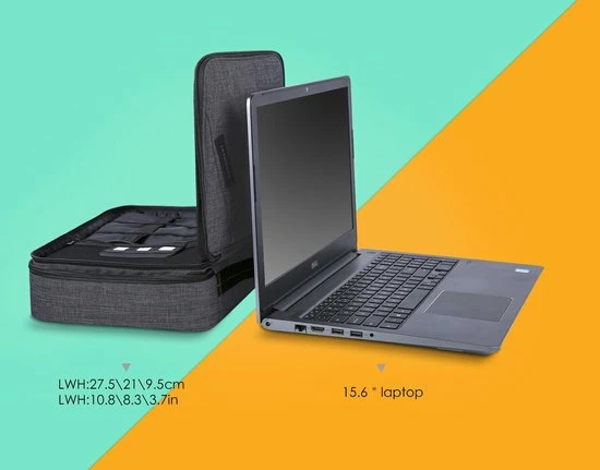 Korting ๐ Coupon ๐ Kabel & Elektronica Organiser Opbergtas Met 5 Sunflake Kabelbinders - Voor 10.5" IPad Pro, IPad Air, Oplader, Ereader - Zwart ๐ ๐ 12 Korting ๐ Coupon ๐ Kabel & Elektronica Organiser Opbergtas Met 5 Sunflake Kabelbinders - Voor 10.5" IPad Pro, IPad Air, Oplader, Ereader - Zwart ๐ ๐ - Afbeelding 10