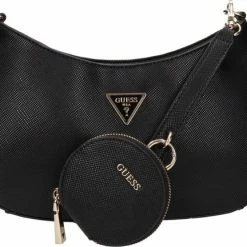 Uitgang 🔔 Coupon 🛒 Guess Alexie Dames Tas - Zwart - Maat Geen 👍 👏