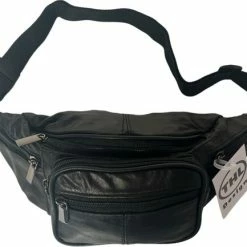 Gloednieuw 🎉 Nieuw ⭐ THL Design - Leren Heuptas Dames / Heren - Heuptasje Zorg - Echt Leer Zwart ⌛ 🔔 -Tassen-dames Winkel 550x433