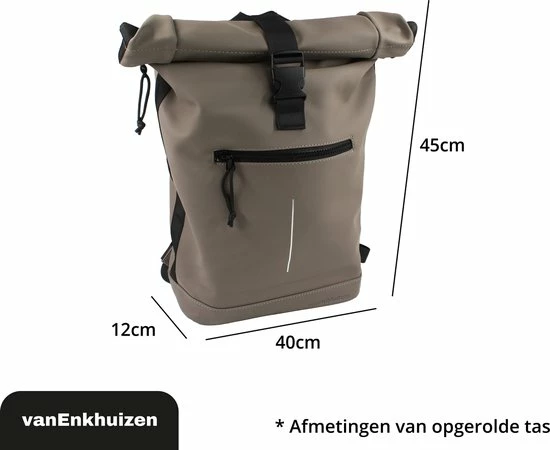 Beste recensies van ๐ Groothandel ๐ Van Enkhuizen VanEnkhuizen Rolltop Rugzak Met Laptopvak 15,6 Inch - 20 Liter - Waterafstotend En Thermo Materiaal - Taupe โจ ๐ 9 Beste recensies van ๐ Groothandel ๐ Van Enkhuizen VanEnkhuizen Rolltop Rugzak Met Laptopvak 15,6 Inch - 20 Liter - Waterafstotend En Thermo Materiaal - Taupe โจ ๐ - Afbeelding 7